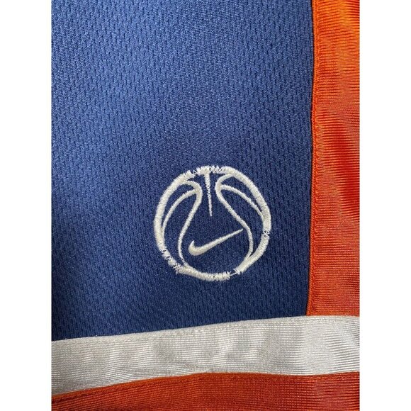 Nike Reversible Basketball Shorts Men’s Large Blue Orange White Mesh Athletic - Picture 4 of 16